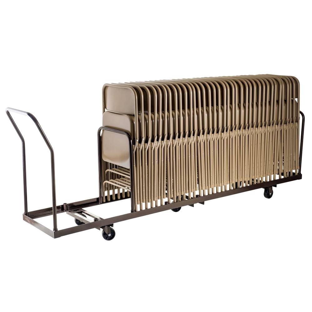 NPS® Folding Chair Dolly For Vertical storage, 50 Chair Capacity. Picture 3