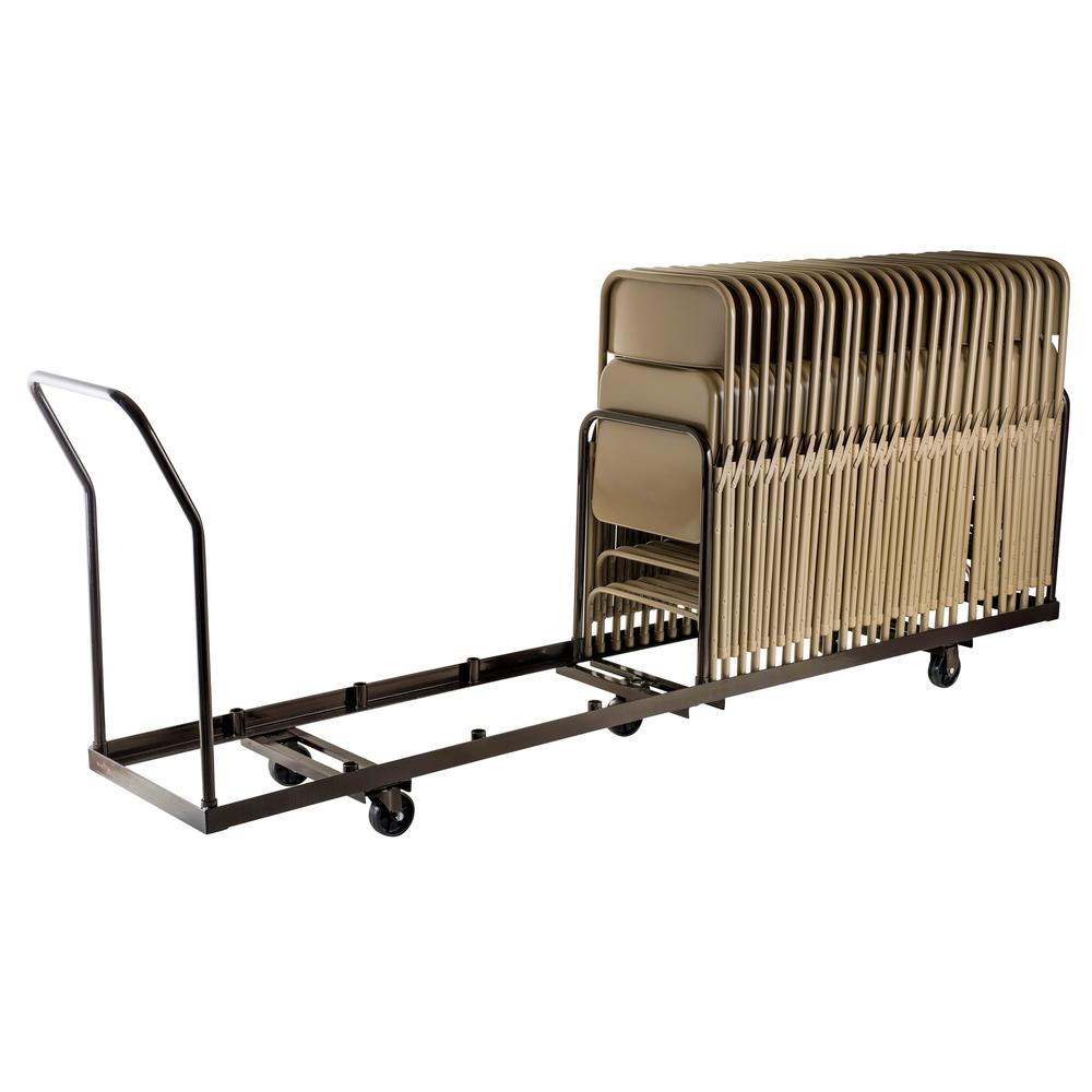 NPS® Folding Chair Dolly For Vertical storage, 50 Chair Capacity. Picture 4