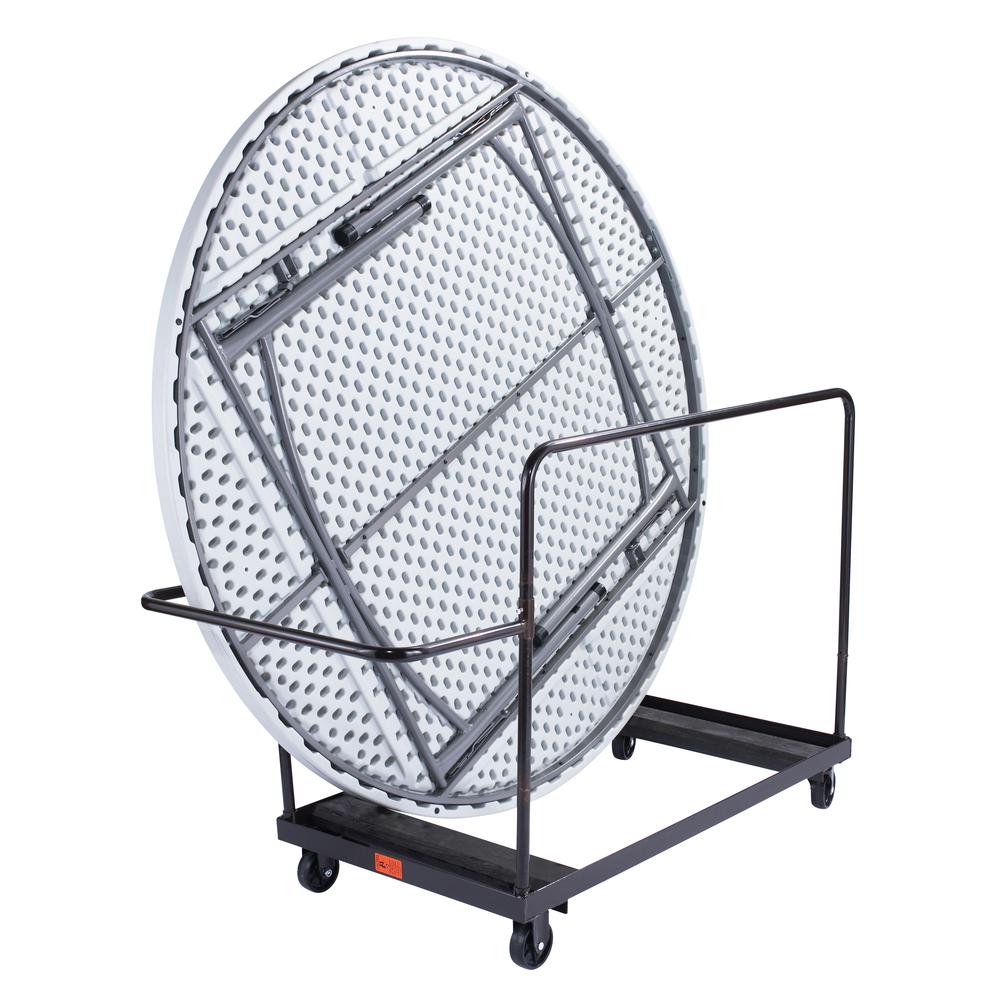 NPS® Folding Table Dolly For Vertical Storage, 71" Round Tables. Picture 2
