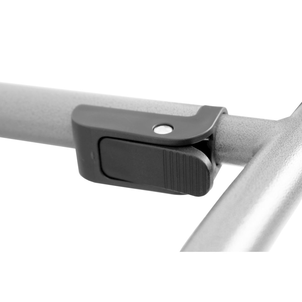 Plastic fold in half adjustable height table. Picture 4