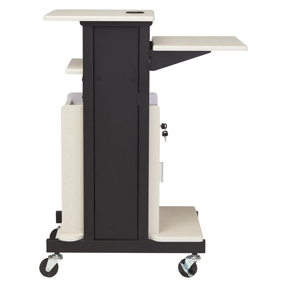 Oklahoma Sound® Premium Plus Presentation Cart with Storage Cabinet. Picture 5