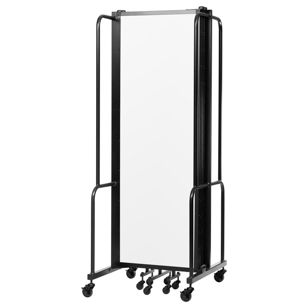 NPS® Room Divider, 6' Height, 5 Sections, Clear Acrylic Panels. Picture 4