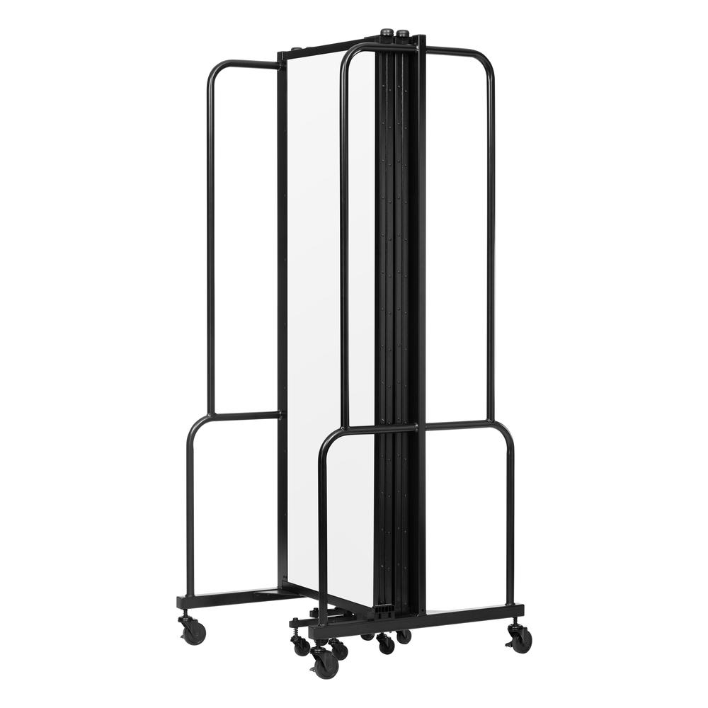 NPS® Room Divider, 6' Height, 5 Sections, Clear Acrylic Panels. Picture 5