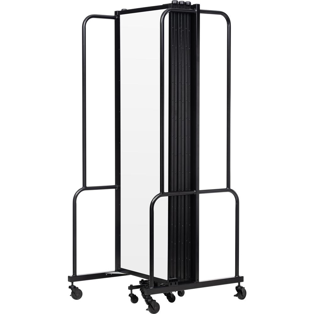 NPS® Room Divider, 6' Height, 7 Sections, Clear Acrylic Panels. Picture 5
