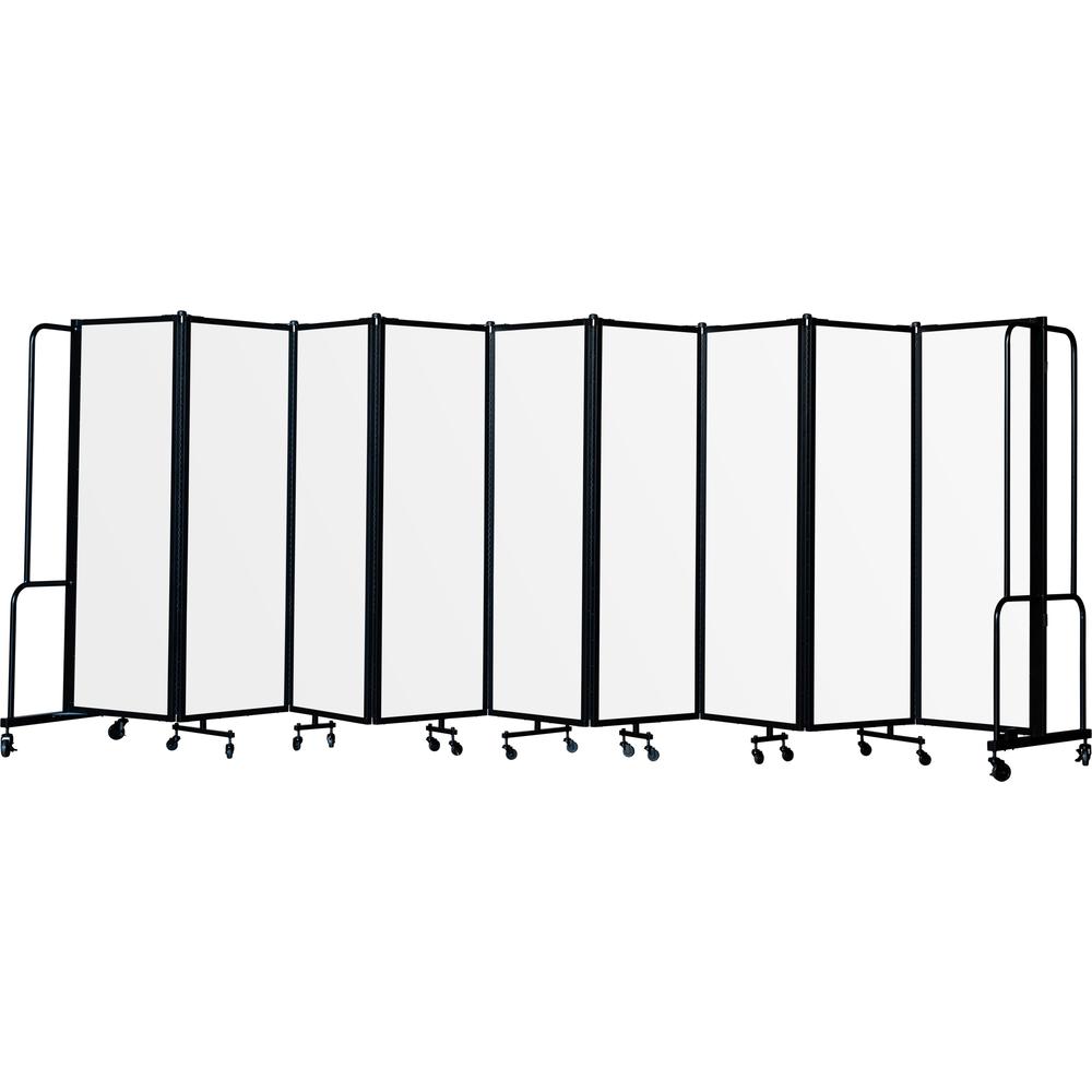 NPS® Room Divider, 6' Height, 9 Sections, Clear Acrylic Panels. Picture 2