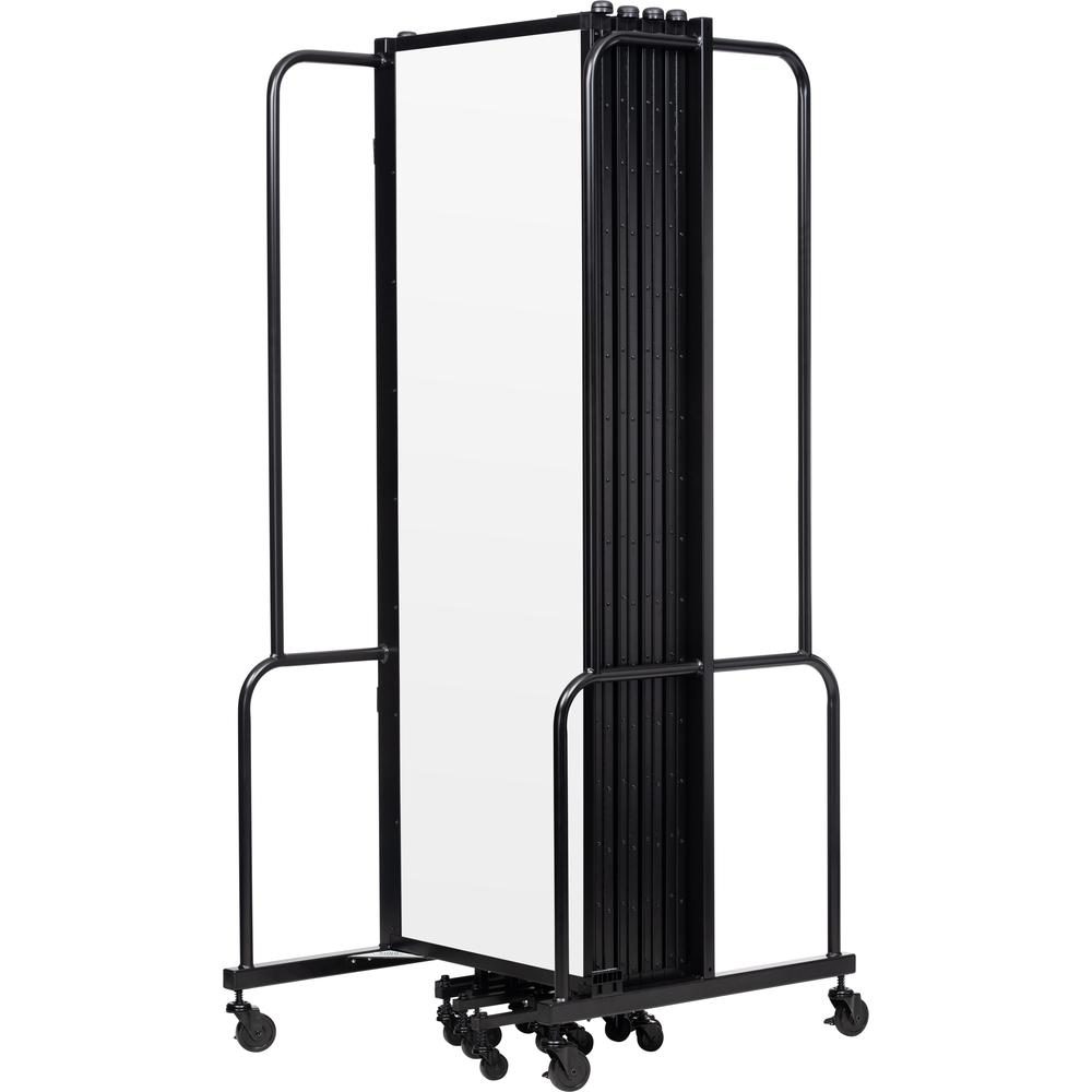 NPS® Room Divider, 6' Height, 9 Sections, Clear Acrylic Panels. Picture 5
