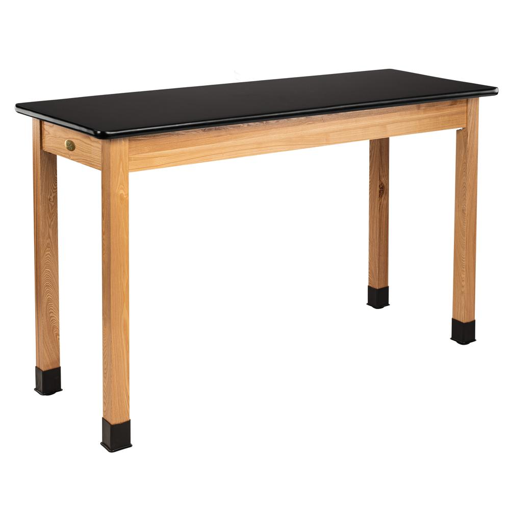 NPS® Wood Science Lab Table, 24 x 48 x 36, HPL Top. Picture 1