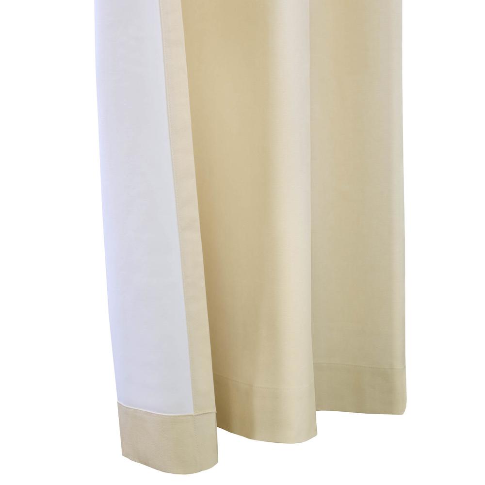 Weathermate Grommet Curtain Panel Pair each 40 x 95 in Natural. Picture 3