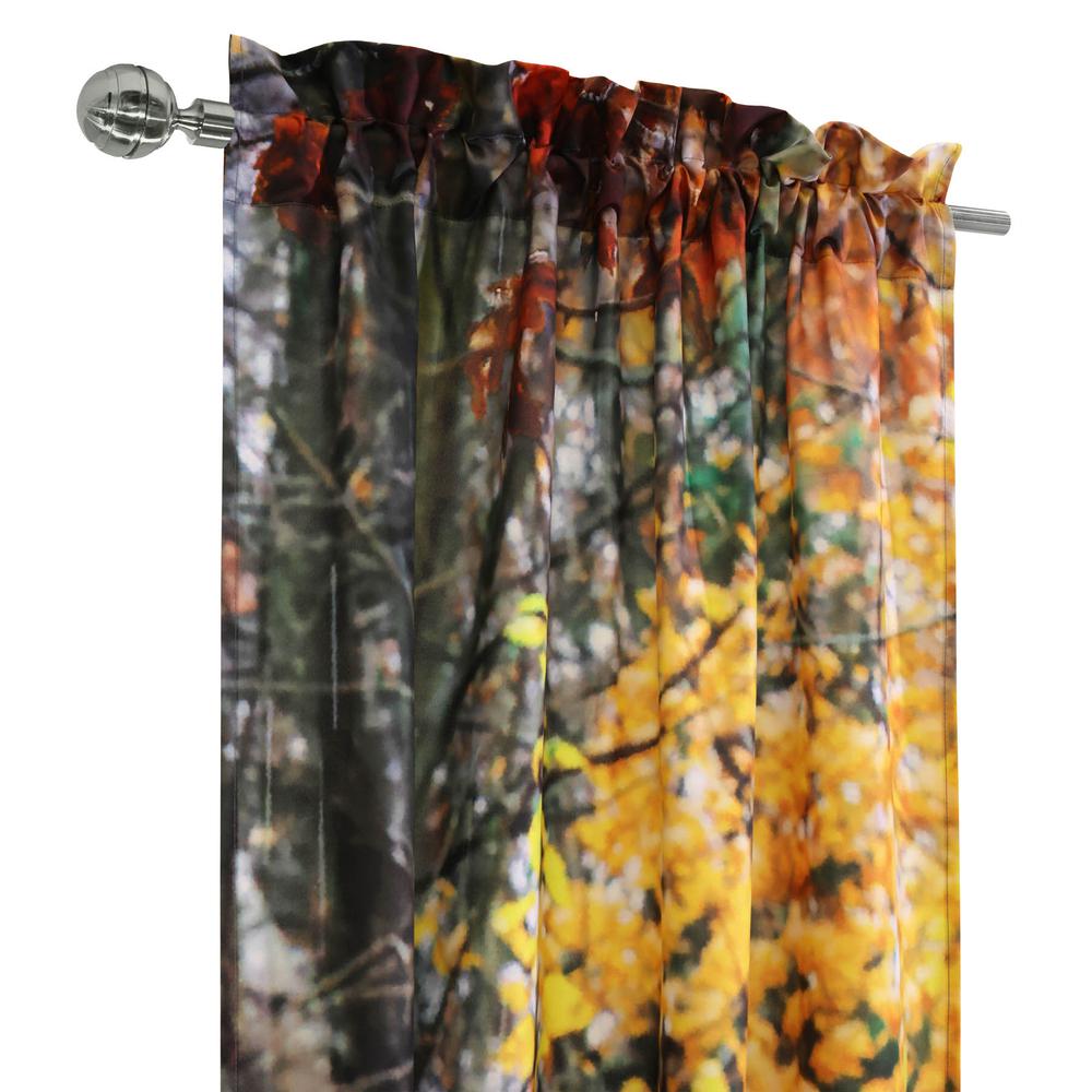 Photo Reel Wolves Pole Top Curtain Pair each Panel 38 x 84 in Multi. Picture 3