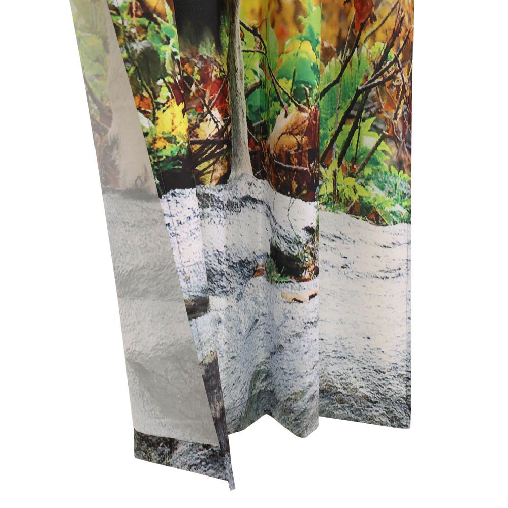 Photo Reel Wolves Pole Top Curtain Pair each Panel 38 x 84 in Multi. Picture 4