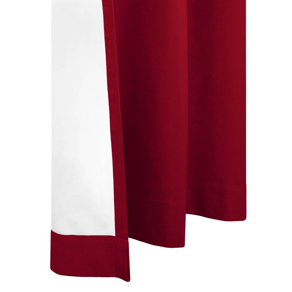 Weathermate Topsions Curtain Panel Pair each 40 x 63 in Burgundy. Picture 3