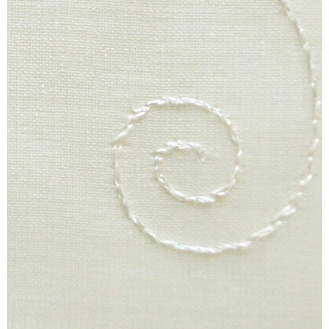 Hathaway Rod Pocket Curtain Panel Window Dressing 54 x 63 in Cream. Picture 3