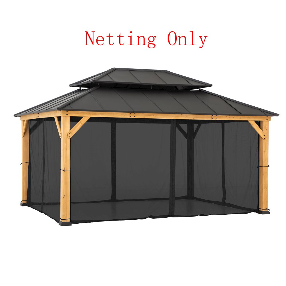 Universal Mosquito Netting for 12 ft. ×16 ft. Gazebos. Picture 1