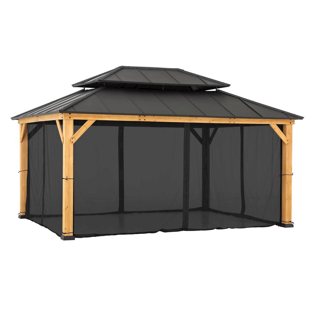 Universal Mosquito Netting for 12 ft. ×16 ft. Gazebos. Picture 8