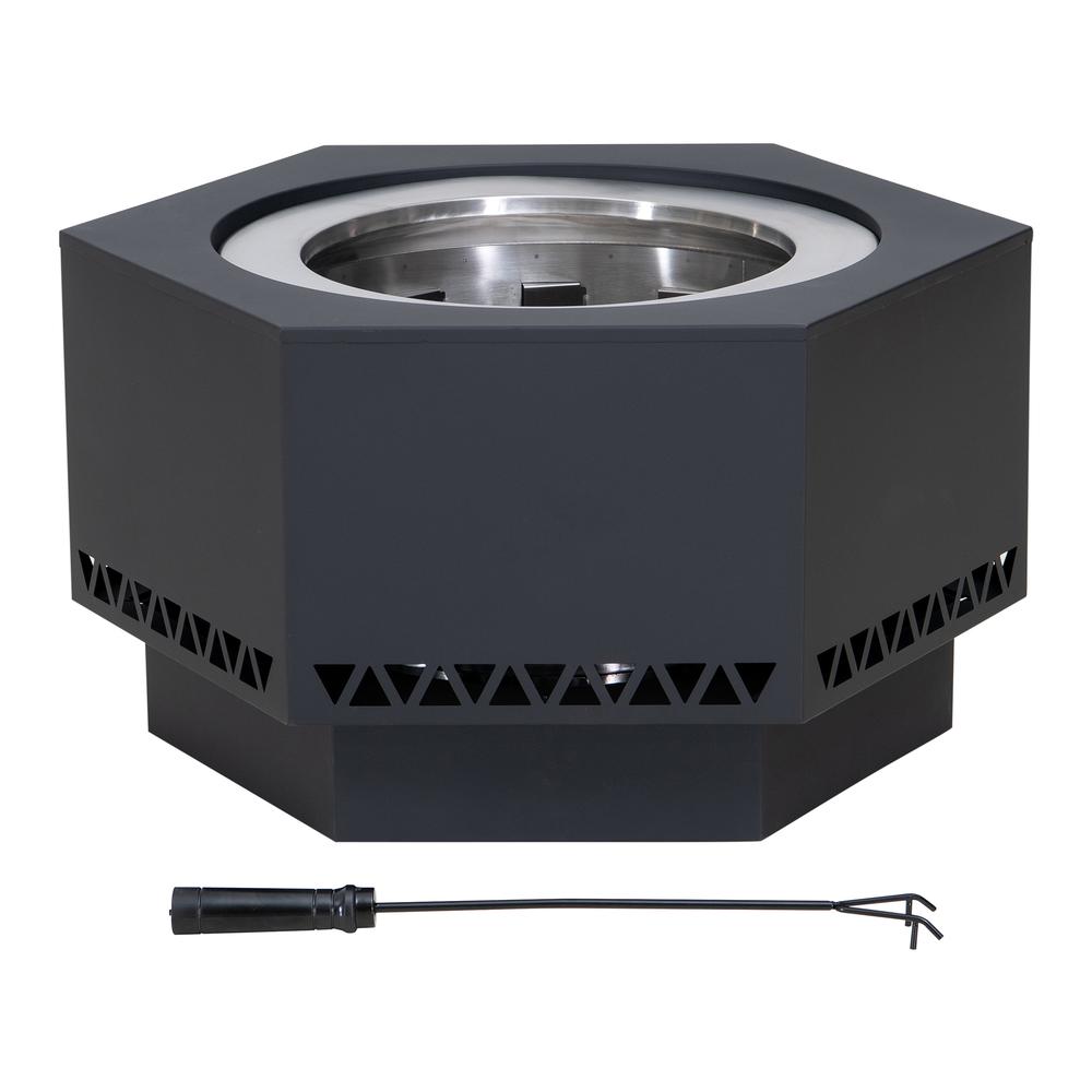 28 In. Hexagonal Outdoor Fire Pit. Picture 14