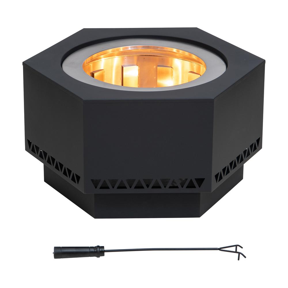 28 In. Hexagonal Outdoor Fire Pit. Picture 16