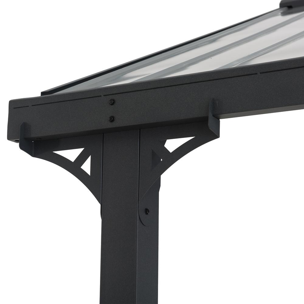Pritchard Heavy Duty Outdoor Carport with Powder-coated  Steel Roof and Frame. Picture 9