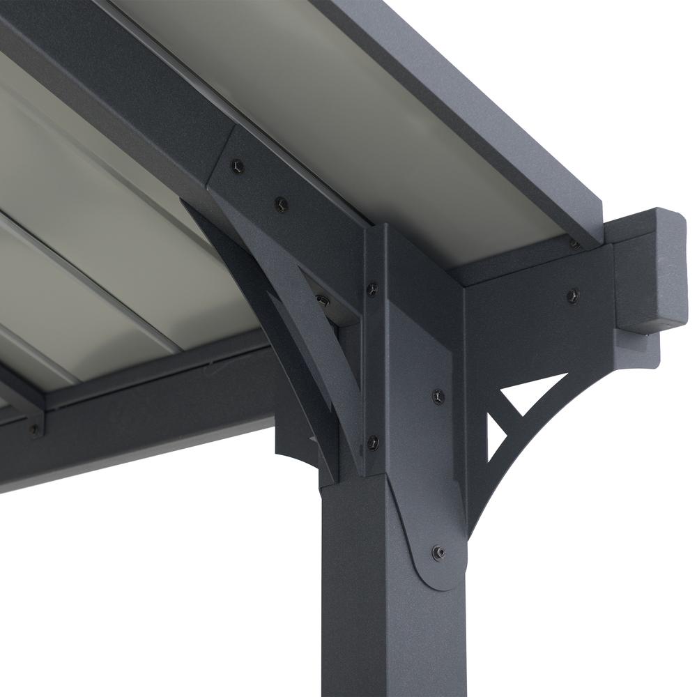 Pritchard Heavy Duty Outdoor Carport with Powder-coated  Steel Roof and Frame. Picture 10