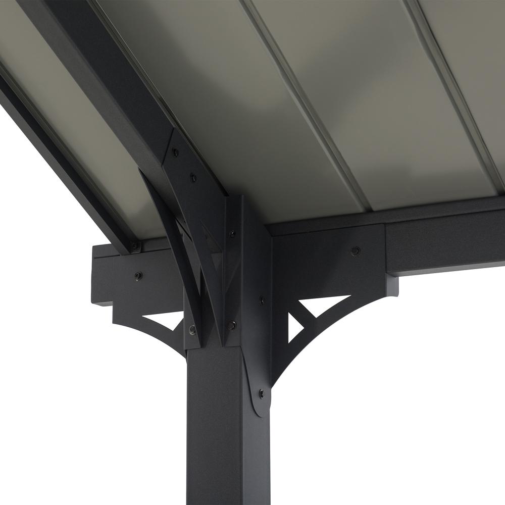 Pritchard Heavy Duty Outdoor Carport with Powder-coated  Steel Roof and Frame. Picture 13