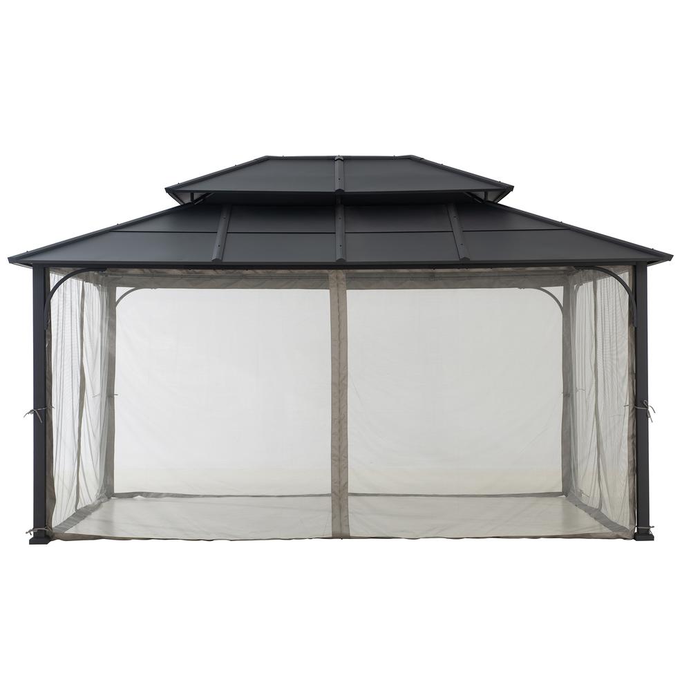 Hardtop Gazebo, Heavy Duty Steel Frame Metal Gazebo, Outdoor Gazebo. Picture 2