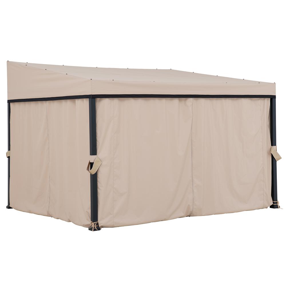 Sunjoy 10ft. x 12ft. Soft Top Gazebo with Curtain and Netting. Picture 2