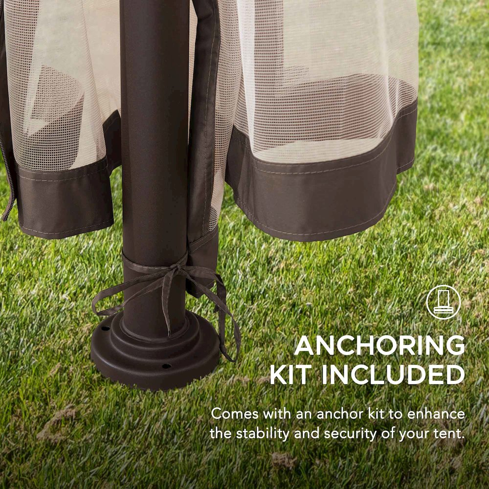Soft Top Outdoor Steel Frame Gazebo Canopy. Picture 8