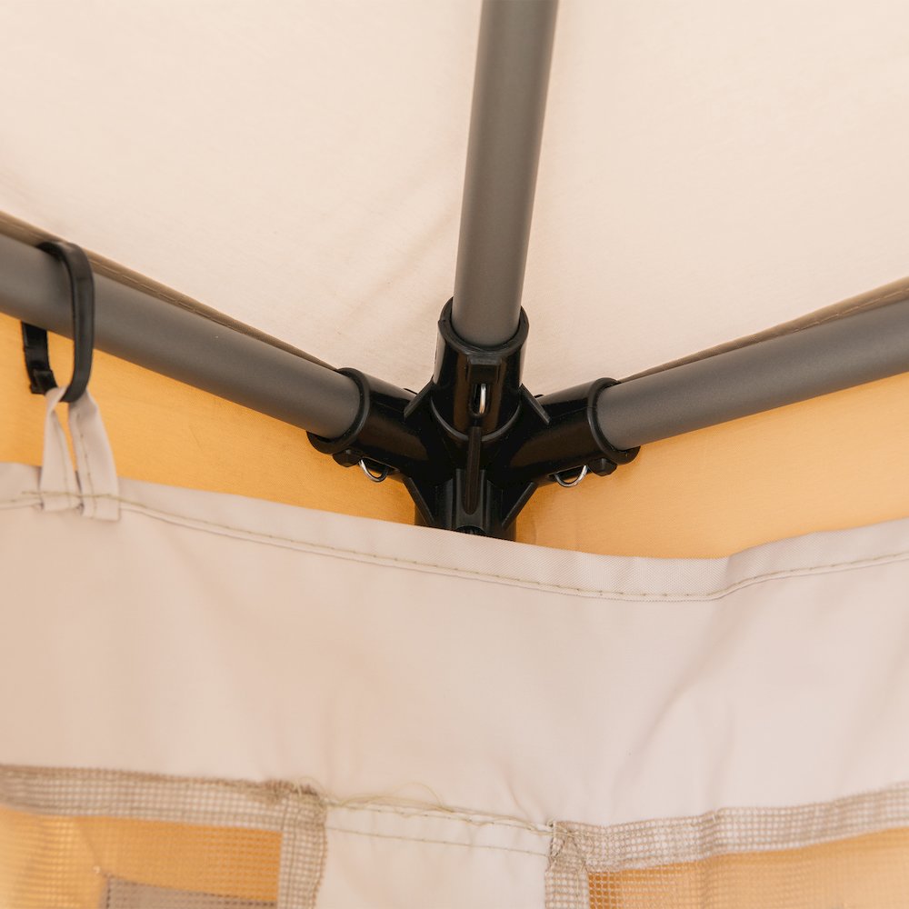 8 ft. x 8 ft. Outdoor Patio Gazebo with Mosquito Netting. Picture 3