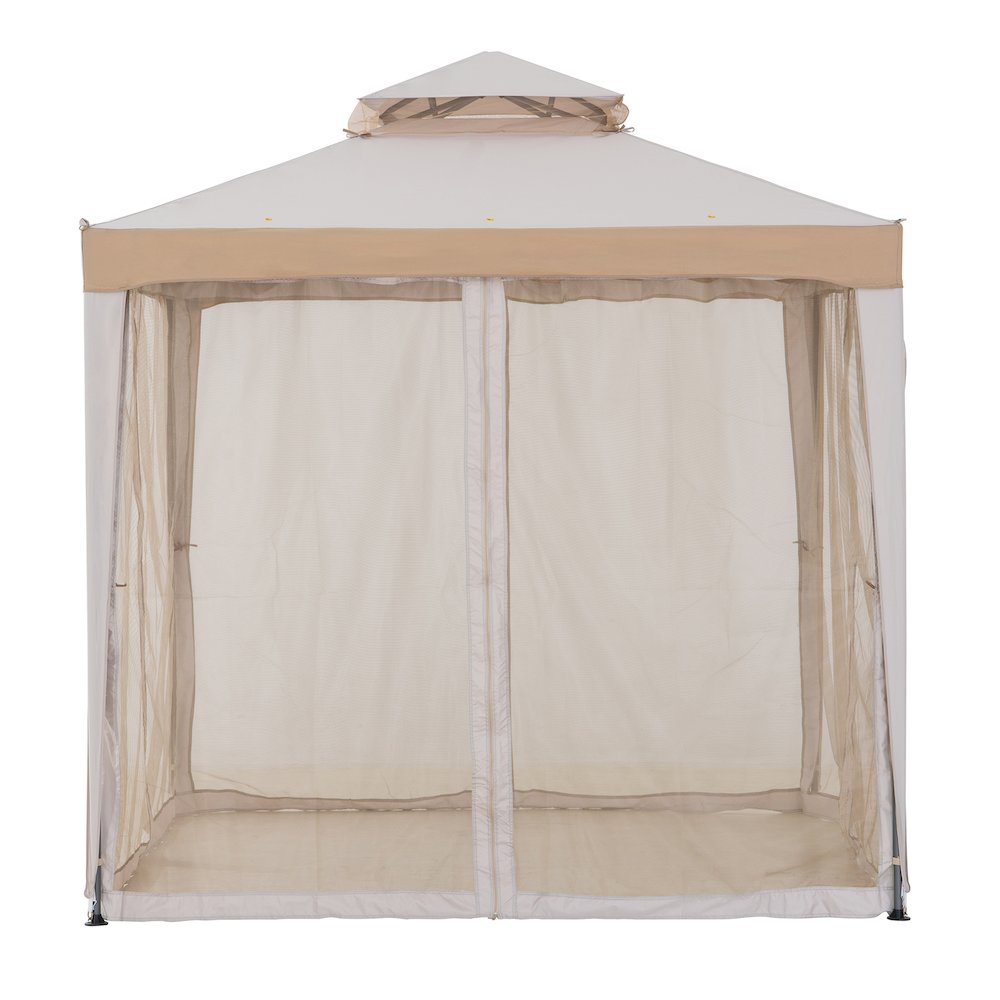 8 ft. x 8 ft. Outdoor Patio Gazebo with Mosquito Netting. Picture 2