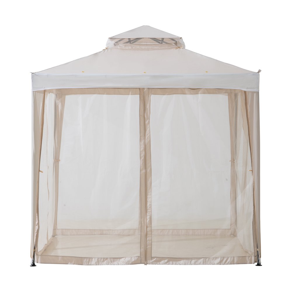 8 ft. x 8 ft. Outdoor Patio Gazebo with Mosquito Netting. Picture 3