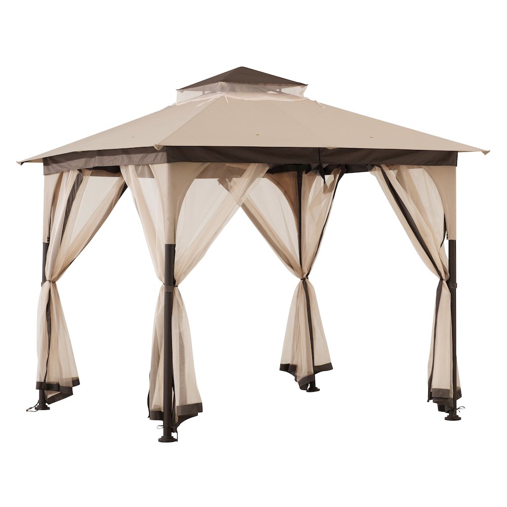 Soft Top Outdoor Steel Frame Gazebo Canopy. Picture 1