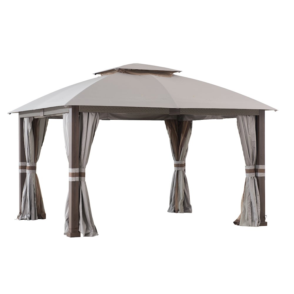Fiona 11 ft. x 13 ft. 2-tier Patio Gazebo. Picture 1