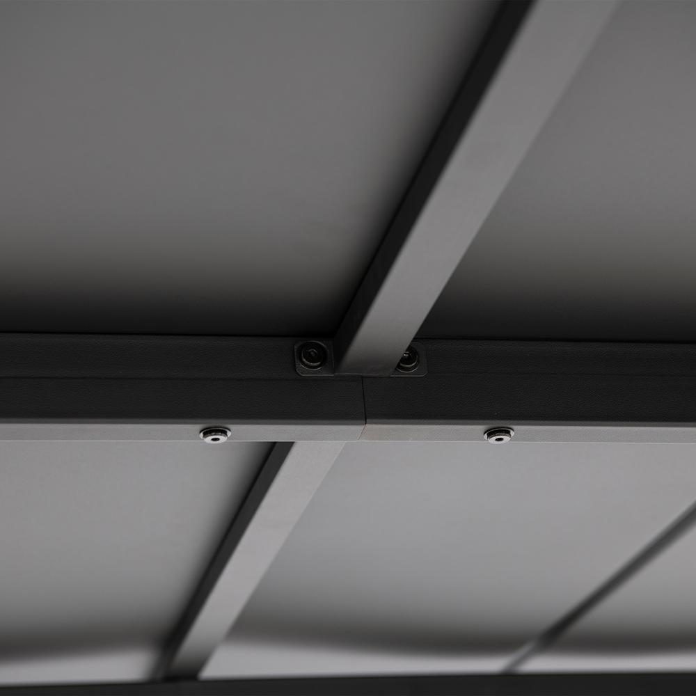 10ft. x 12ft. Metal Roof;  Aluminum & Metal Frame with Curtain and Netting. Picture 5