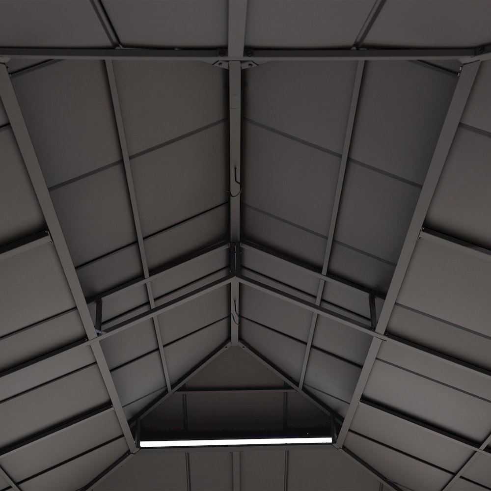 12 ft. x 20 ft. Outdoor Patio Steel Hardtop Gazebo. Picture 8