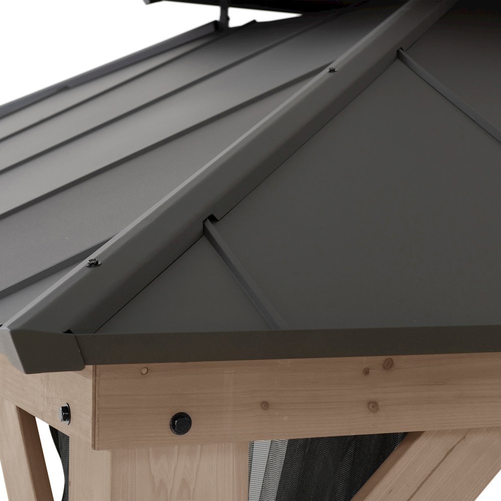 12 ft. x 20 ft. Outdoor Patio Steel Hardtop Gazebo. Picture 6