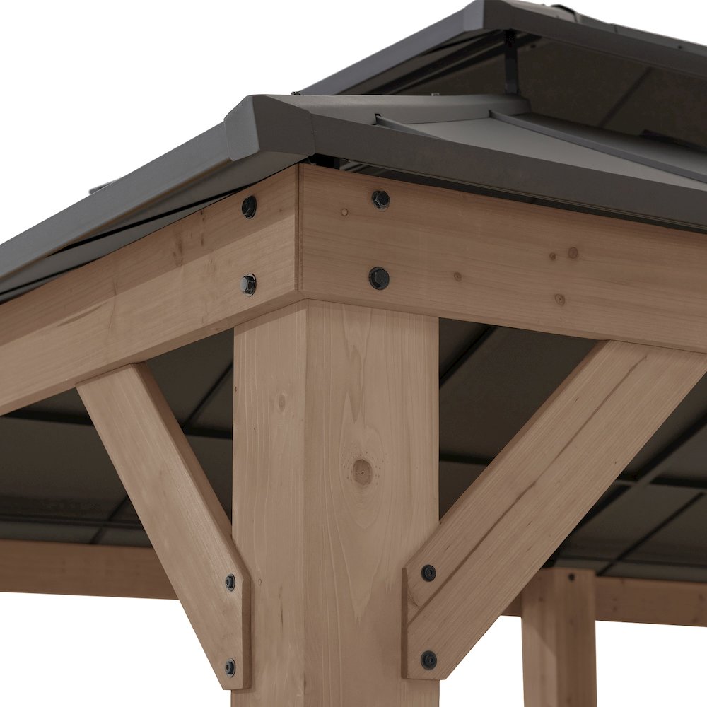 12 ft. x 20 ft. Outdoor Patio Steel Hardtop Gazebo. Picture 4