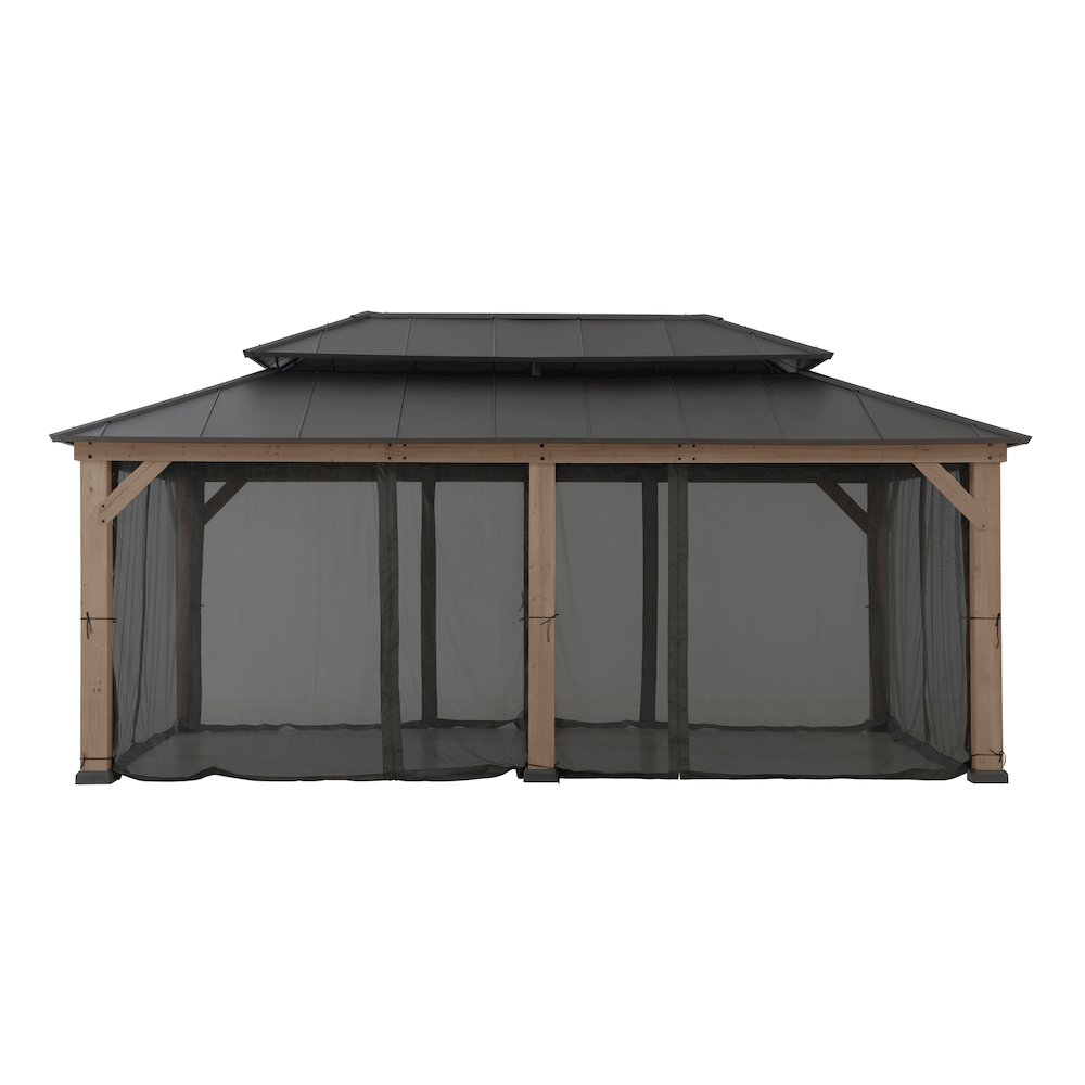 12 ft. x 20 ft. Outdoor Patio Steel Hardtop Gazebo. Picture 3