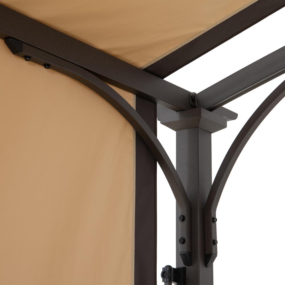 Sunjoy 9.5 x 11 ft. Outdoor Steel Arched Pergola. Picture 5