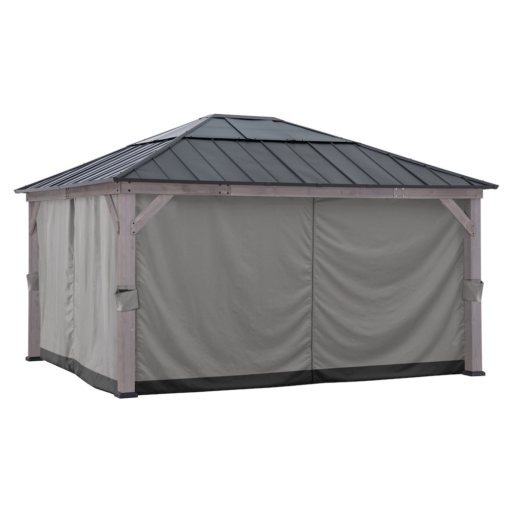 Replacement Privacy Side Wall Curtains for 13 ft. x 15 ft. Gazebos. Picture 1