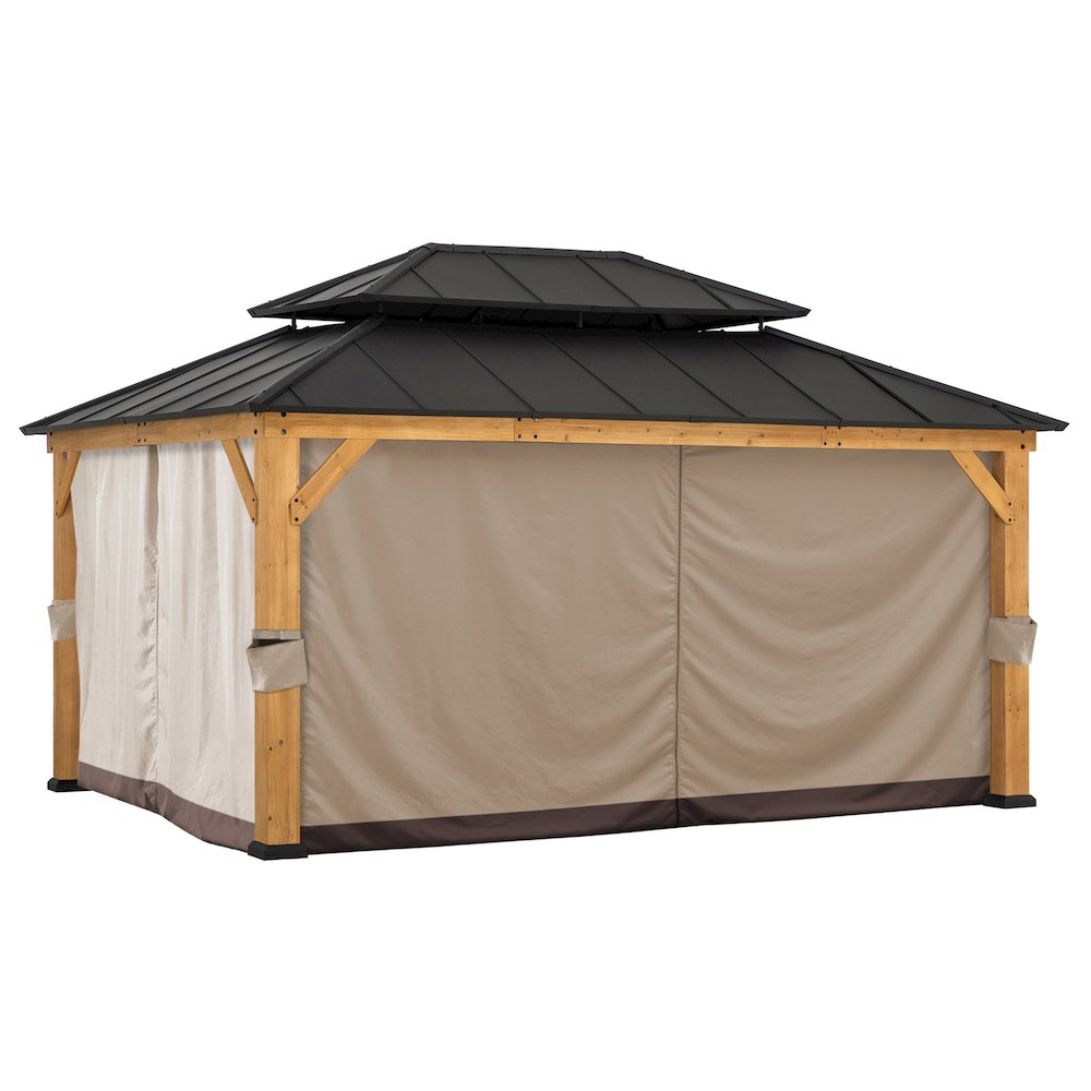 Gazebo Universal Replacement Privacy Curtain. Picture 1