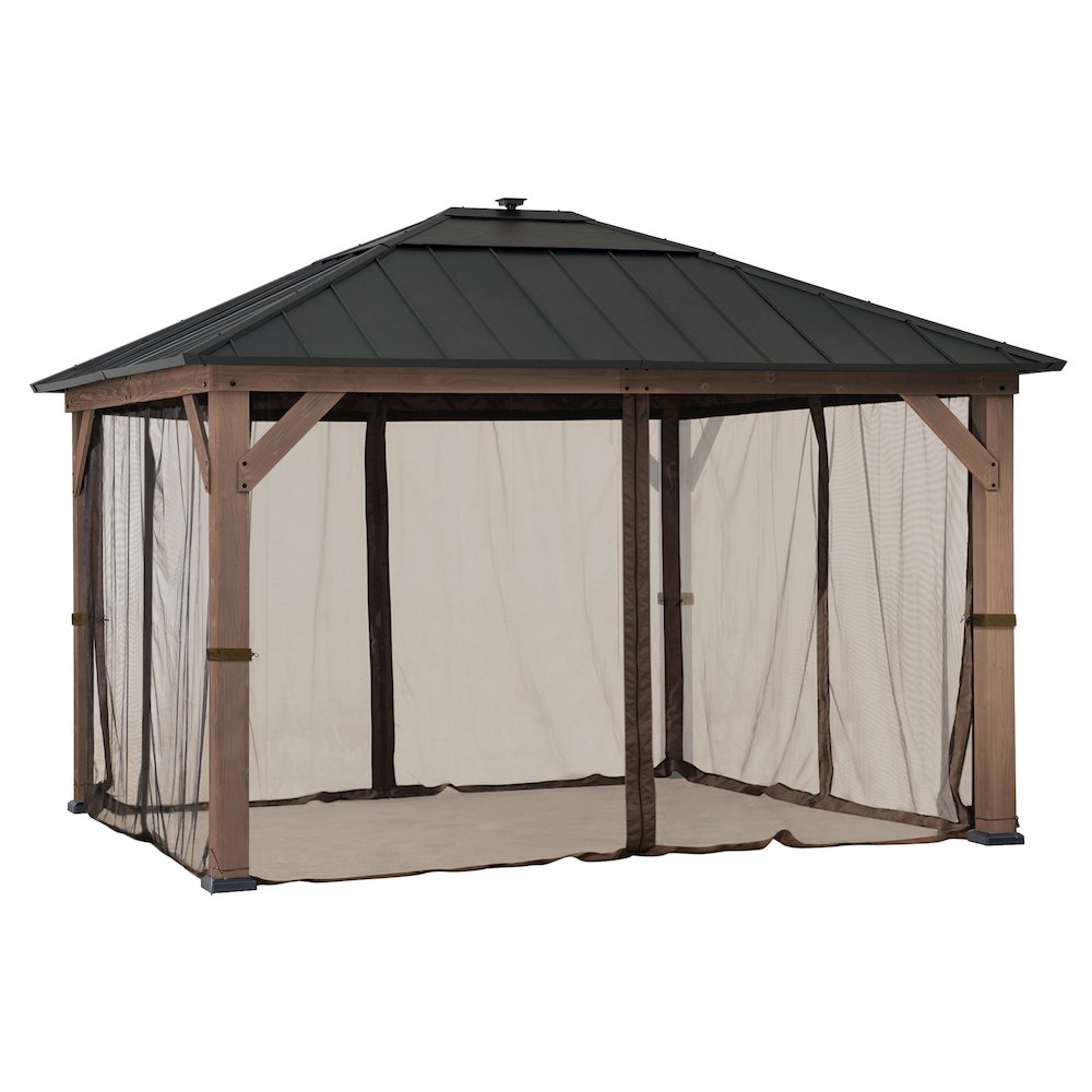 Universal Mosquito Netting for 11 ft. x13 ft. Wood-Framed Gazebos. Picture 1