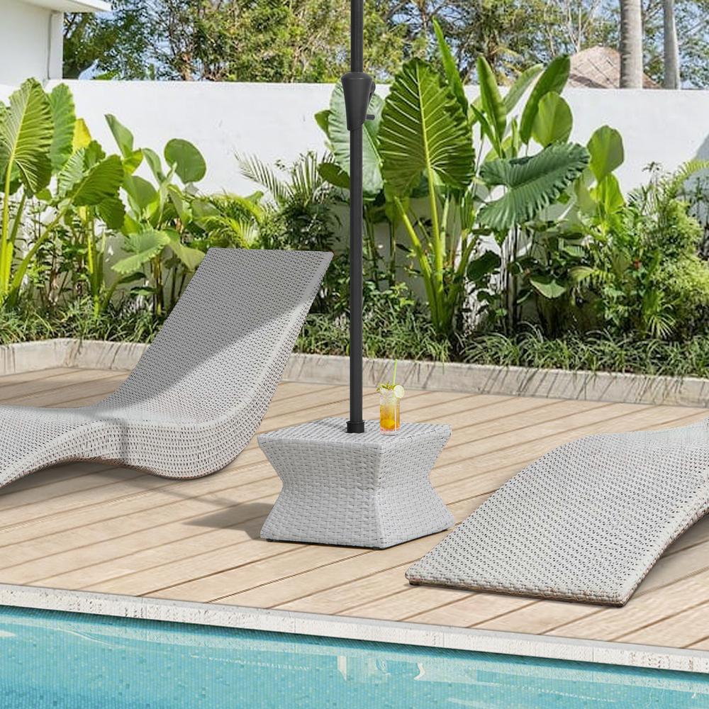 Pickford Umbrella Side Table (Grey). Picture 3