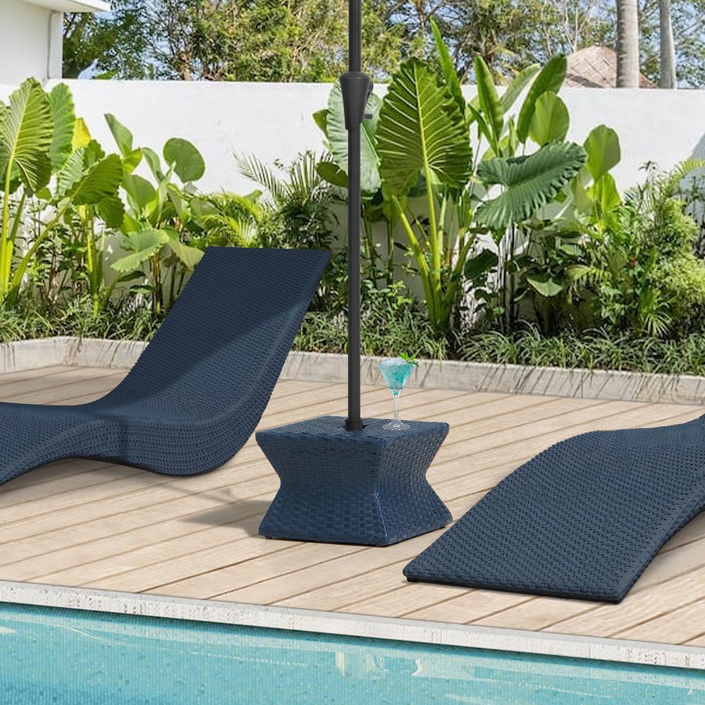 Pickford Umbrella Side Table (Navy). Picture 5