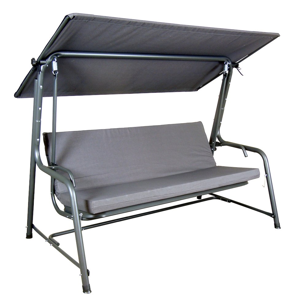 4-Seat Luxury Swing and Bed with Elastic Metal Mesh Seat. Picture 1