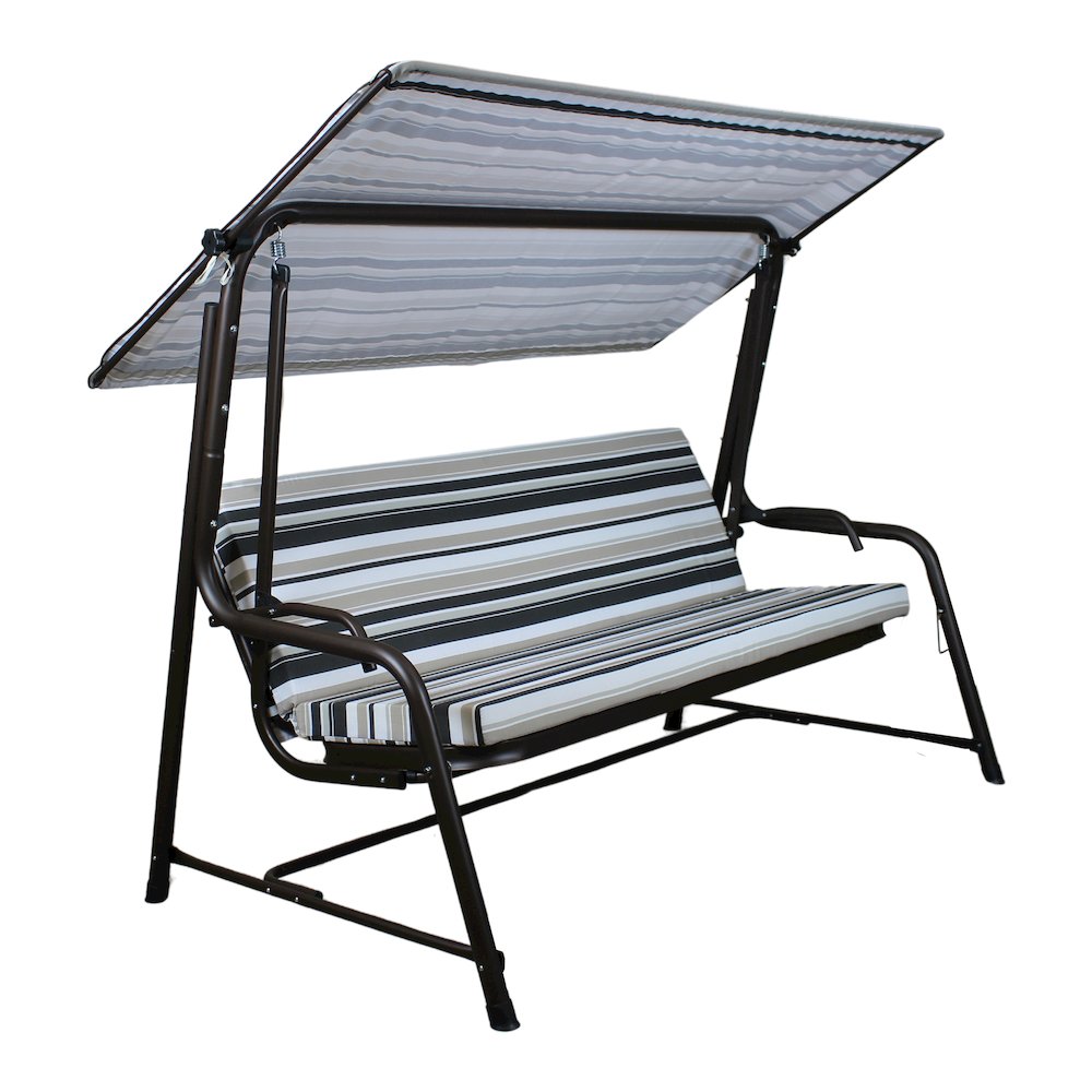 4-Seat Luxury Swing and Bed with Elastic Metal Mesh Seat. Picture 1