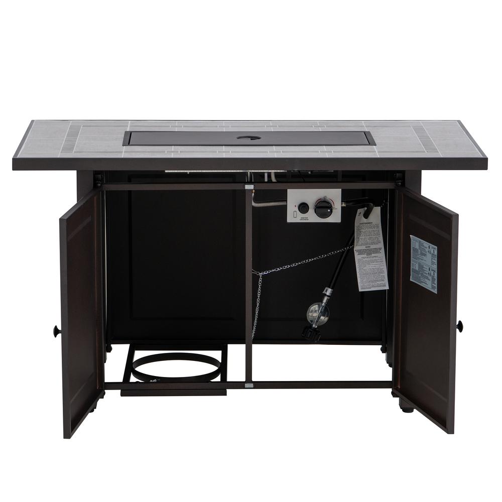 Smokeless Fire Pit Kit Propane Fire Pit Table Outdoor Propane Tank Gas Fire Pit. Picture 9