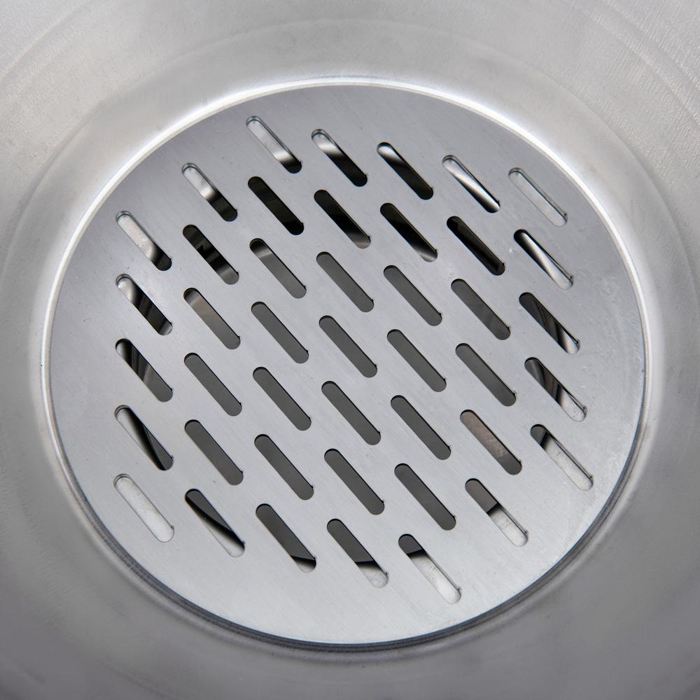 Sunjoy 20IN Egg-shaped Grill with Pizza Plate,white. Picture 7