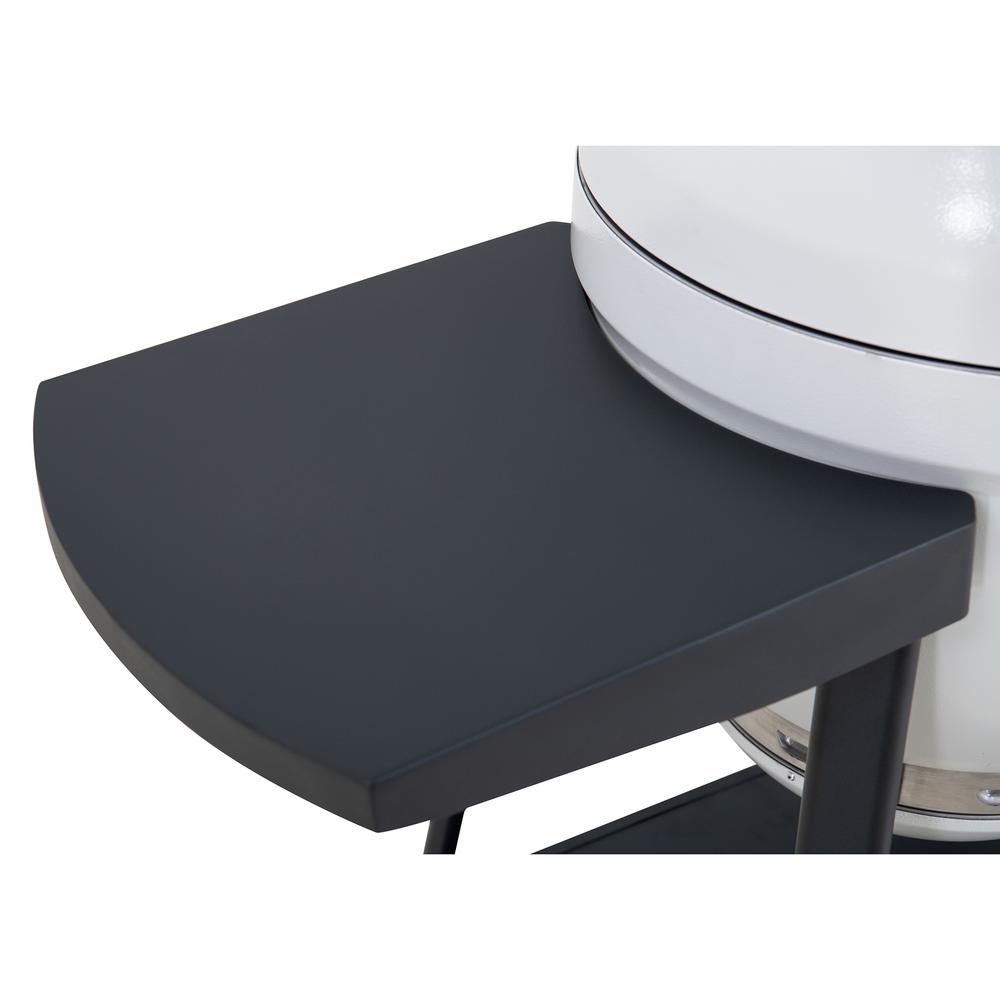 Sunjoy 20IN Egg-shaped Grill with Pizza Plate,white. Picture 11
