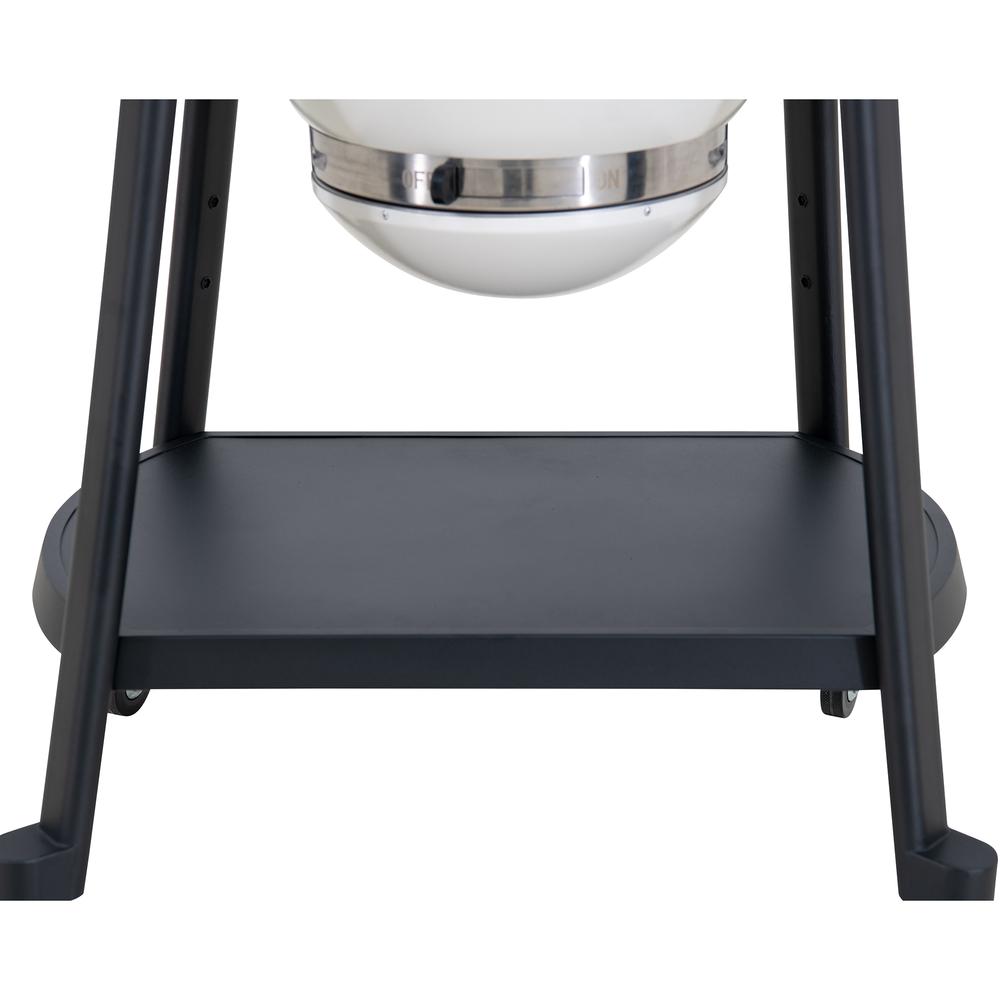 Sunjoy 20IN Egg-shaped Grill with Pizza Plate,white. Picture 14