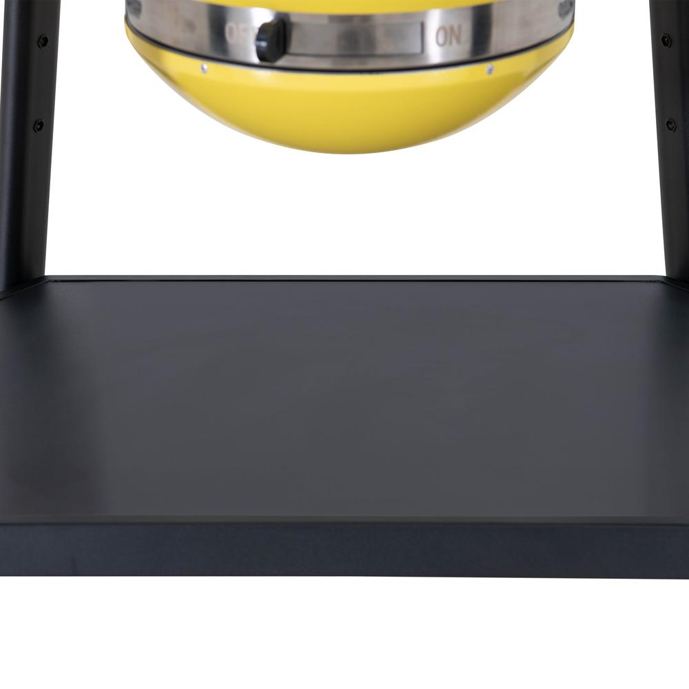 Sunjoy 20in egg shaped grill with pizza plate yellow