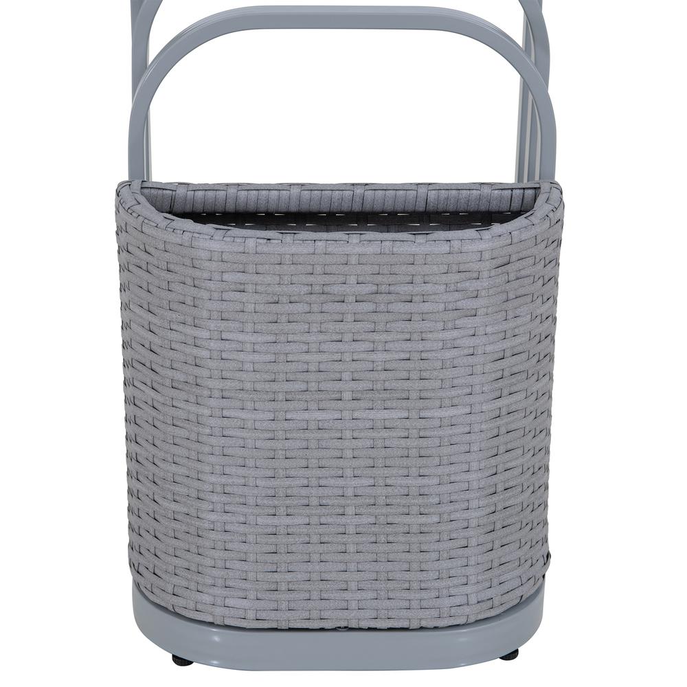 Pickford Towel Rack and Hamper (Grey). Picture 3